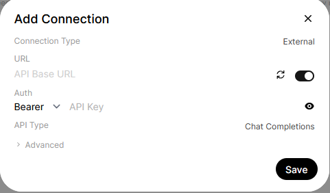 Adding a connection